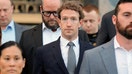 Meta Platforms CEO Mark Zuckerberg departs the court after taking the stand at a trial in a key test case accusing Meta and Google's YouTube of harming kids' mental health through addictive platforms, in Los Angeles, Feb. 18, 2026. - Fox Business News