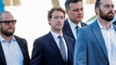 Meta Platforms CEO Mark Zuckerberg arrives outside court to take the stand at trial in a key test case accusing Meta and Google's YouTube of harming kids' mental health through addictive platforms, in Los Angeles, Feb. 18, 2026. - Fox Business News