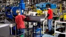 Workers assemble steel tool chests at a Stanley Black & Decker Inc. Craftsman Tools manufacturing facility in Sedalia, Missouri, U.S., on Tuesday, July 17, 2018. - Fox Business News
