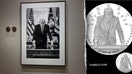 In this split image, President Trump's official presidential portrait is composited with a mockup of a commemorative gold coin marking America's 250th anniversary.  - Fox Business News