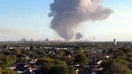 Smoke is seen rising during a fire on Monday, March 23, at Valero&rsquo;s Port Arthur Refinery in Texas. - Fox Business News