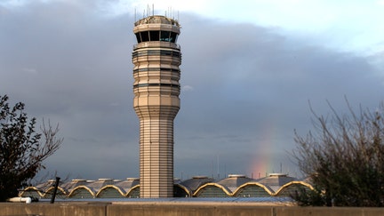 An FAA air traffic control tower at Ronald Reagan Washington National Airport (DCA) in Arlington, Virginia, US, on Tuesday, Oct. 28, 2025. Transportation Secretary Sean Duffy warned that flight delays could get worse as the US government shutdown enters its 28th day and air traffic controllers miss their first full paycheck.  - Fox Business News