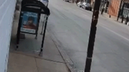One crash shows a delivery robot approaching a CTA bus stop along Racine Avenue in West Town before slamming into the shelter&rsquo;s glass panel. - Fox Business News