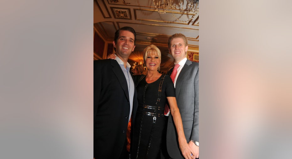 Donald Trump Jr., Ivana Trump and Eric Trump