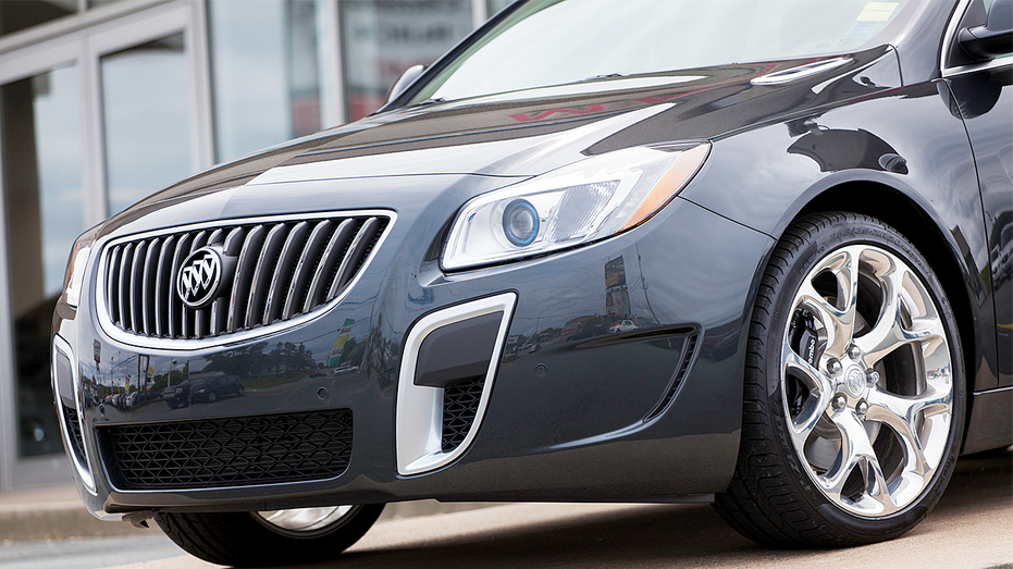 Buick Regal GS parked outside of a car dealership
