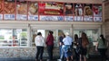 Customers wait in line to order below signage for the Costco Kirkland Signature $1.50 hot dog and soda combo, which has maintained the same price since 1985 despite consumer price increases and inflation, at a food court outside a Costco Wholesale warehouse store in Hawthorne, California on August 27, 2025. - Fox News