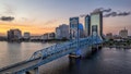 Aerial view of Jacksonville cityscape at dusk - Fox News