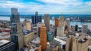 An aerial view of downtown Detroit. - Fox Business News