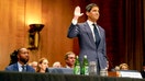 Kevin Warsh, President Donald Trump's nominee to be next chair of the Federal Reserve, swears-in to testify before a Senate Banking Committee confirmation hearing on Capitol Hill in Washington, D.C., on April 21, 2026. - Fox Business News