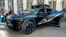 A Lucid Gravity autonomous taxi at the first National AV Safety Forum held by the National Highway Traffic Safety Administration (NHTSA) at the Department of Transportation (DOT) headquarters in Washington, D.C., on March 10, 2026. - Fox Business News