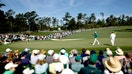 Dustin Johnson of the United States reacts on the second green during the first round of the 2026 Masters Tournament at Augusta National Golf Club on April 9, 2026, in Augusta, Georgia. - Fox Business News