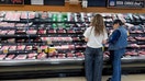 Customers shop for beef at a grocery store on April 6, 2026, in Los Angeles, California. - Fox Business News