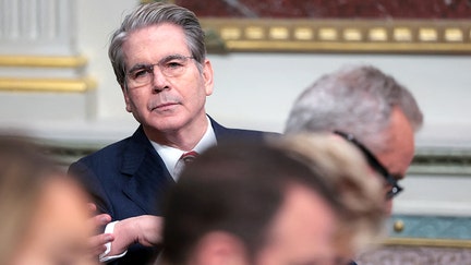 Treasury Secretary Scott Bessent waits for the first meeting of President Donald Trump's anti-fraud task force convened by Vice President JD Vance at the Eisenhower Executive Office Building on the White House campus in Washington, D.C., March 27, 2026.  - Fox Business News