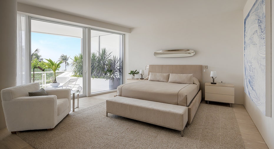 Luxury Florida condo primary bedroom