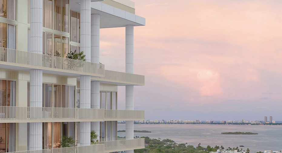 Exterior skyline view of Miami Design Residences