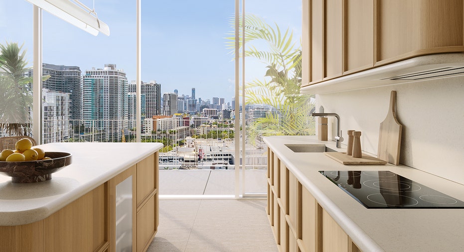 Kitchen interior at Miami Design Residences