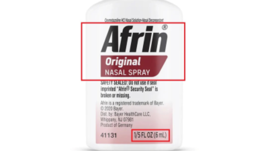 Afrin recall