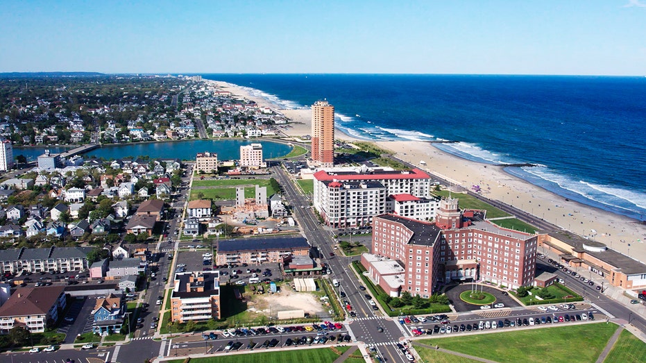 Aerial view of Asbury Park in New Jersey
