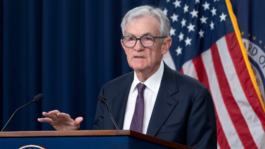 Fed Chair Jerome Powell speaks at a press conference