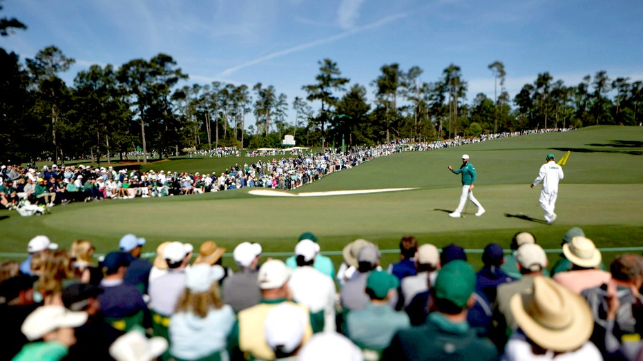 Dustin Johnson at the 2026 Masters Tournament.