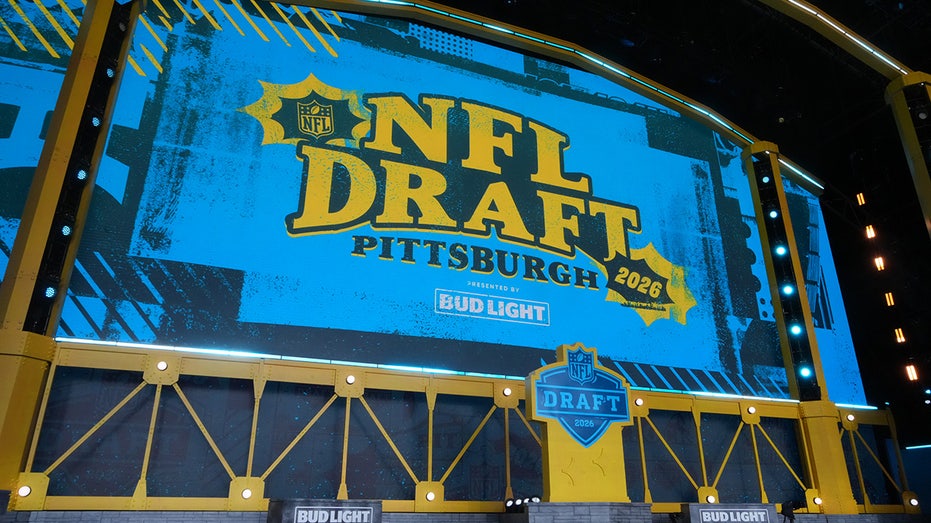 NFL Draft board in Pittsburgh