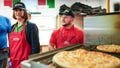 Rachel Reeves, Labour&rsquo;s Shadow Chancellor of the Exchequer, is given a tour of the Papa Johns restaurant during a visit to Primrose Valley Holiday Park on July 25, 2023 in Filey, England. - Fox News