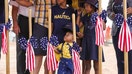 Aurelio DelPozo, 1, looks up as his father, U.S. Army SPC Fernando DelPozo, Jr., as the family participates in a ground breaking ceremony after they were presented with a mortgage-free home through Operation Finally Home and Highland Homes Wednesday, June 22, 2022 in Fulshear. The DelPozo family was selected to receive a new, mortgage-free home from Highland Homes! Presenting the DelPozo family with a mortgage-free home was possible through the collective efforts of Highland Homes, Johnson Development, the Houston Texans, USAA, and the Greater Houston Builders Association. - Fox Business News
