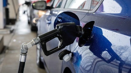 A fuel pump is connected to a car at a Mobil station in Englewood Cliffs, New Jersey, US, on Thursday, March 5, 2026. - Fox Business News