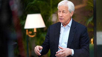 Jamie Dimon, chief executive officer of JPMorgan Chase & Co., during a Bloomberg Television interview on Tuesday, May 12, 2026. - Fox Business News