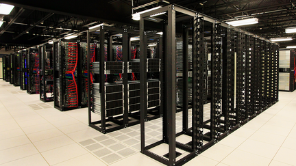 Rows of servers in a Dallas, Texas data center - Fox Business News