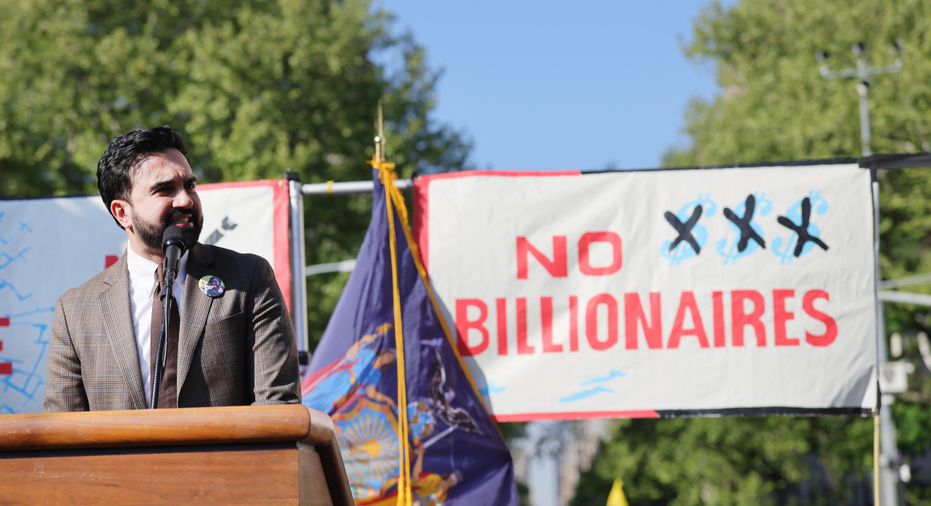 New York City Mayor Zohran Mamdani is seen speaking at an event in New York.