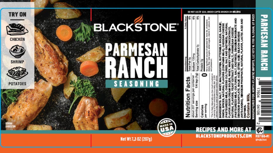 Blackstone Parmesan Ranch seasoning packet