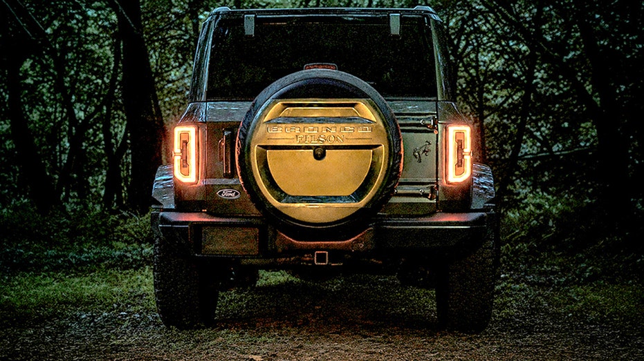 The rear of a Ford Bronco.