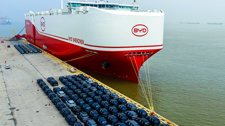 BYD's Shenzhen car carrier.