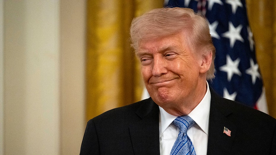 trump smiling