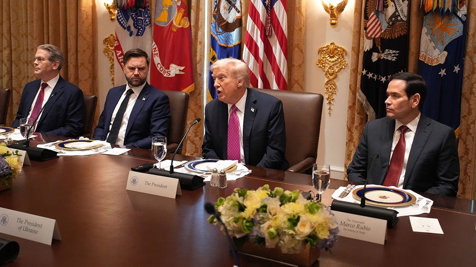 President Trump at a Cabinet meeting