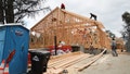 Employees work at the construction site of a new residence in the aftermath on November 13, 2025 in Altadena, California. - Fox News