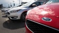 CHICAGO, IL - JUNE 20:  Ford Focus compact cars are offered for sale at a dealership on June 20, 2017 in Chicago, Illinois. Ford announced it will move production of the Focus from their Wayne, Michigan facility to China instead of Mexico as originally planned. The new Ranger and Bronco are scheduled to be built in Wayne. - Fox News