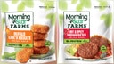 Packages of MorningStar Farms Buffalo Chik'n Nuggets and MorningStar Farms Hot & Spicy Sausage Patties