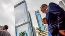 The building, left, that houses the Thoma Bravo, Citadel and soon Peter Thiel's family office at 830 Brickell Plaza in Miami, Florida, on Wednesday, March 5, 2025. - Fox Business News