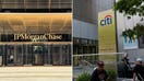 JPMorgan Chase headquarters, left, and Citigroup headquarters in New York City. Both banks were identified in a report on a Justice Department investigation examining transactions tied to a business network linked to Iranian Supreme Leader Mojtaba Khamenei. - Fox Business News