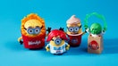 The four Minions & Monsters collectibles in the Wendy's adult meals. - Fox Business News