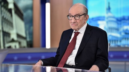 Alan Greenspan Visits "The Daily Briefing" at Fox News Channel Studios on October 17, 2018 in New York City.  - Fox Business News