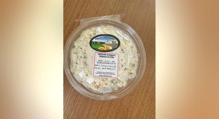 Clover Hill Dairy is recalling all of its Soft Ricotta/Requeson cheese over potential listeria contamination, warning shoppers not to eat the product.