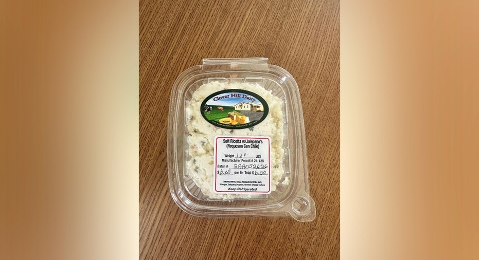 Clover Hill Dairy is recalling all of its Soft Ricotta/Requeson cheese over potential listeria contamination, warning shoppers not to eat the product.