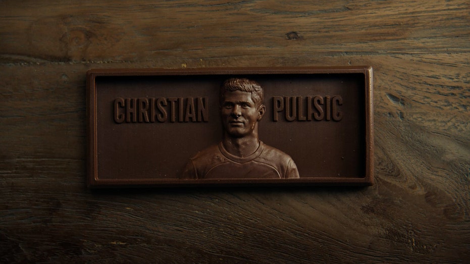 Christian Pulisic chocolate bar from Hershey's