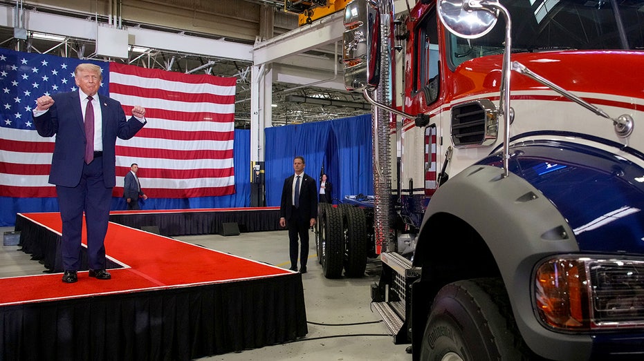 Donald Trump at Mack Trucks