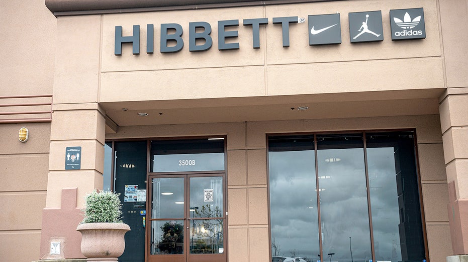 The exterior of a Hibbett Sports store