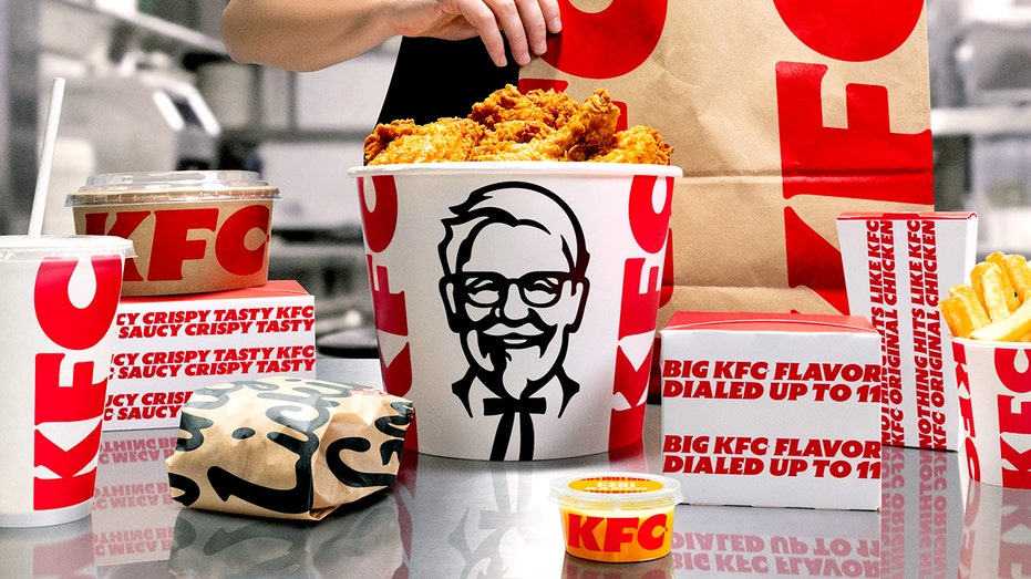 KFC menu items.
