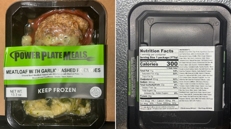Power Plate Meals meatloaf and potatoes